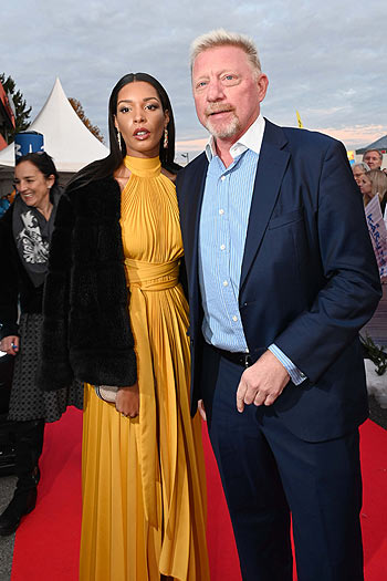 Boris Becker mit Freundin Lilian de Carvalho Monteiro (li.) / Film-Premiere "Klammer - Chasing the Line" im Cineplexx Kino in Villach (K&auml;rnten, &Ouml;sterreich) am 26. Oktober 2021 &copy;Foto: Agentur Schneider-Press/Erwin Schneider